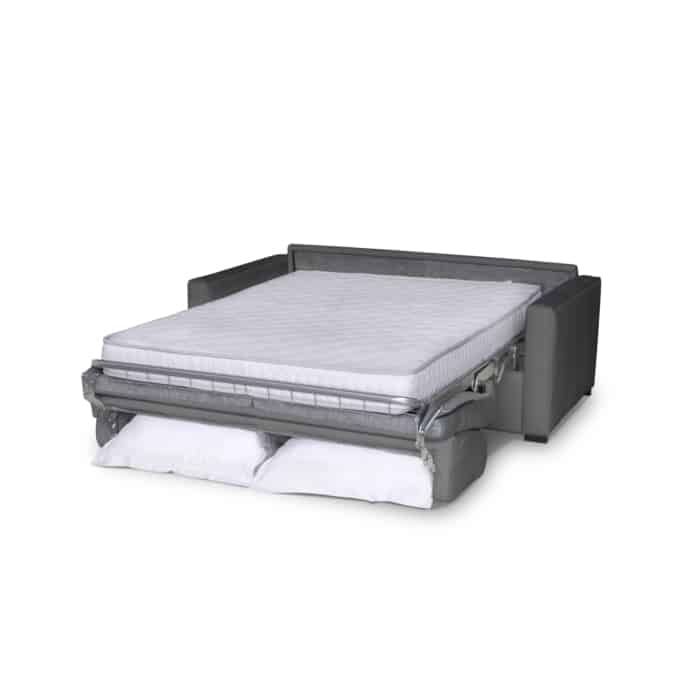 DYLAN PREMIUM - Canapé convertible système couchage express matelas 17cm 3 places en cuir