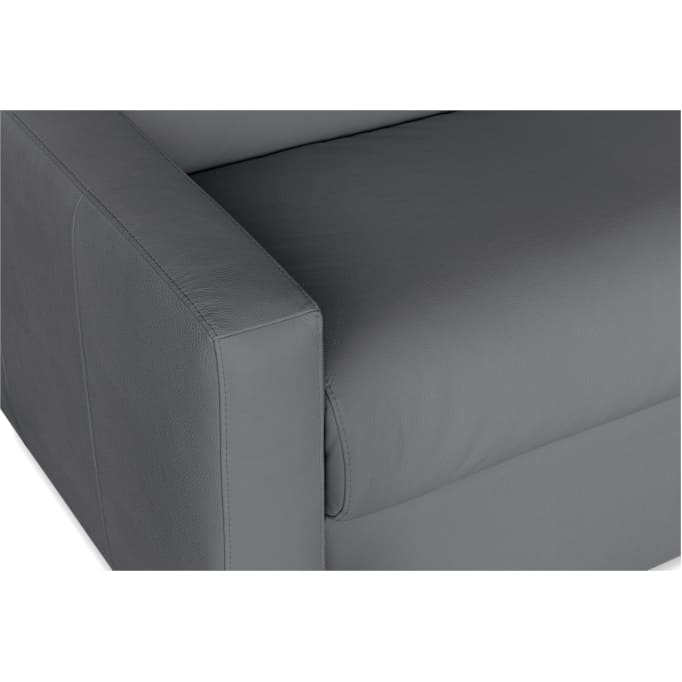 DYLAN PREMIUM - Canapé convertible système couchage express matelas 17cm 3 places en cuir