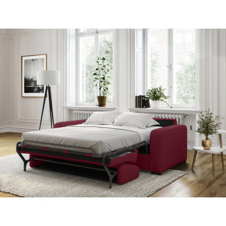 DYLAN - Canapé convertible système couchage express 3 places en tissu