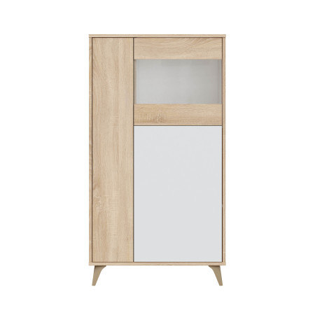 Vitrine 3 portes avec étagères L77 x H142cm