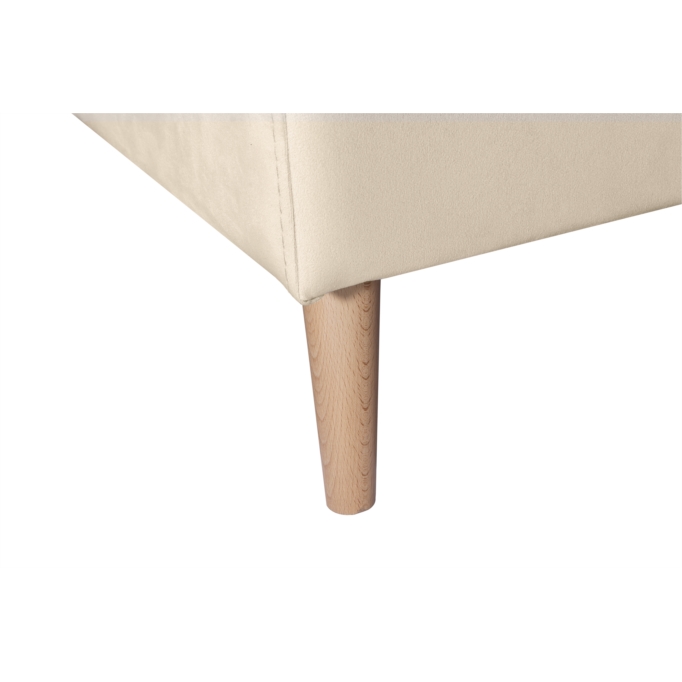 ARTIKV - Canapé d'angle scandinave convertible réversible avec coffre en velours