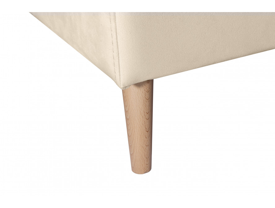 ARTIKV - Canapé d'angle scandinave convertible réversible avec coffre en velours