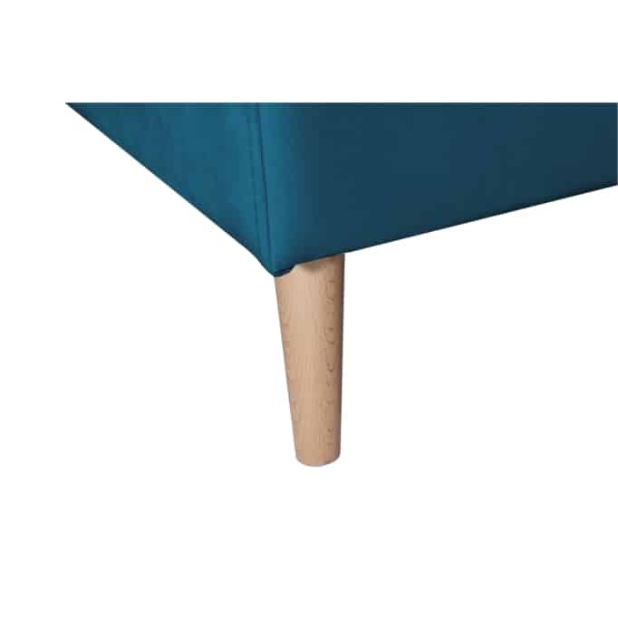 ARTIKV - Canapé d'angle scandinave convertible réversible avec coffre en velours