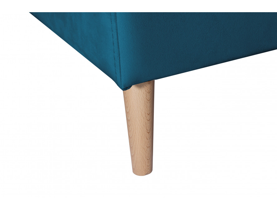 ARTIKV - Canapé d'angle scandinave convertible réversible avec coffre en velours