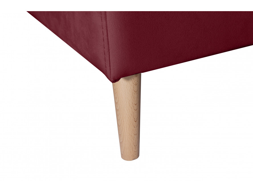 ARTIKV - Canapé d'angle scandinave convertible réversible avec coffre en velours