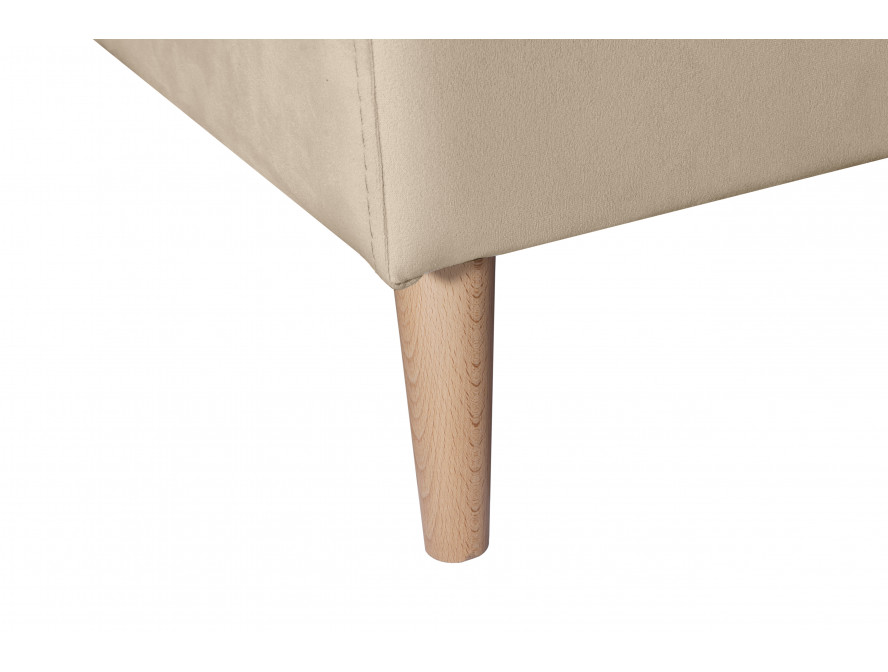 ARTIKV - Canapé d'angle scandinave convertible réversible avec coffre en velours