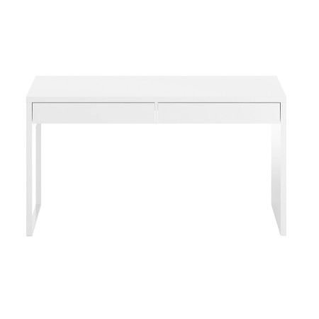 Bureau design piètement reversible 2 tiroirs L138 cm