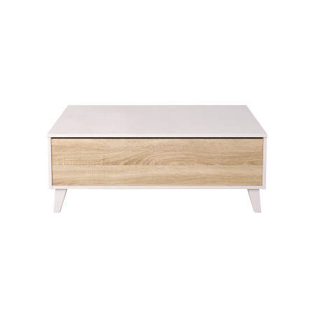 FOTAB - Table basse avec panneau central relevable L100 x P68 cm