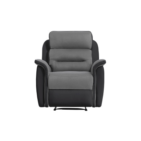 9222 - Fauteuil de relaxation en simili et microfibre