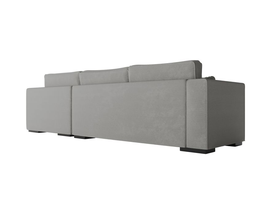 BELAGA - Canapé d'angle 4 places en tissu