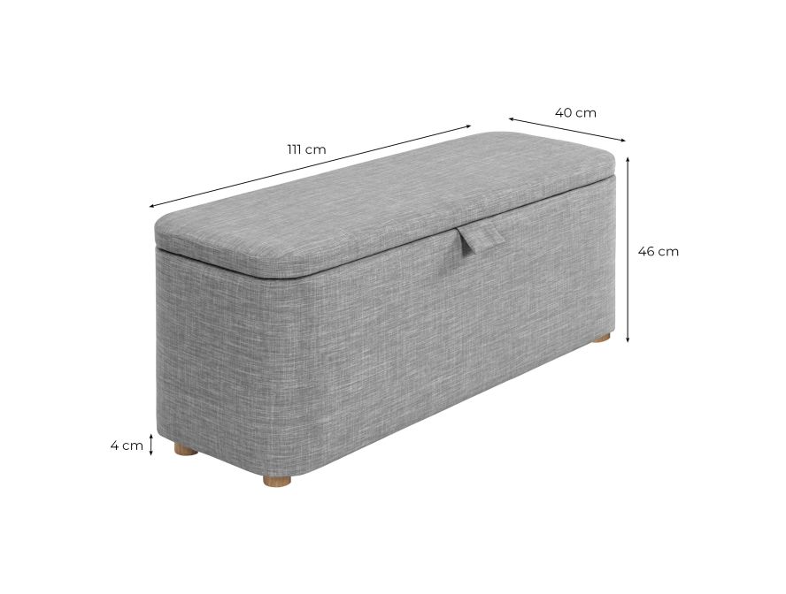 PITA - Bout de lit avec rangement en tissu