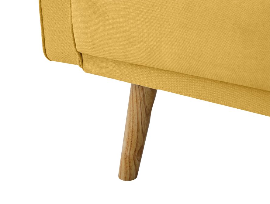 DIANA - Canapé droit 3 places scandinave convertible en tissu