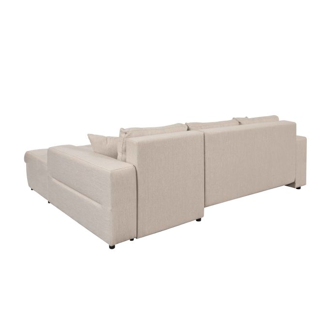 CELIA - Canapé d'angle convertible 4 places en tissu