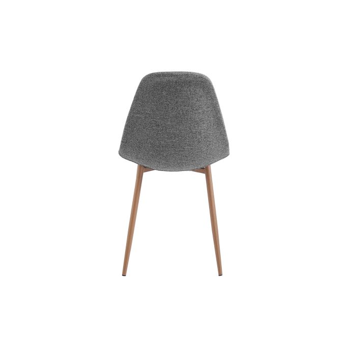 KEY - Lot de 4 chaises scandinave en tissu