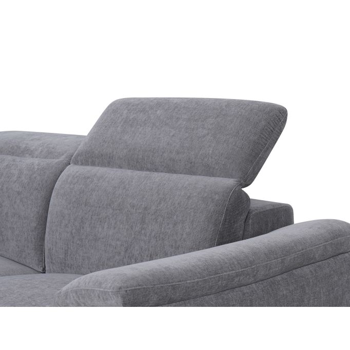 SHELBY - Canapé d'angle de relaxation électrique avec 1 assise relax
