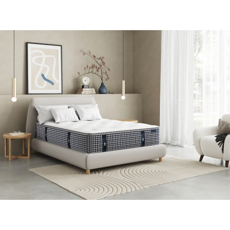 HANSEN - Matelas à mémoire de forme + ressorts ensachés  - 33cm d'épaisseur