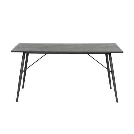 PAYTON - Table à manger 160cm pieds métal noir