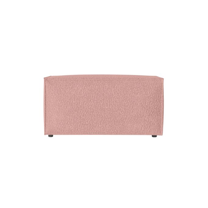 CHARLOTTE - Pouf en tissu bouclette