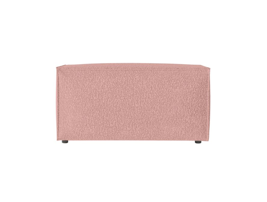 CHARLOTTE - Pouf en tissu bouclette