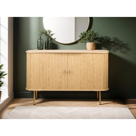 GOYA - Buffet 120cm en bois et laiton