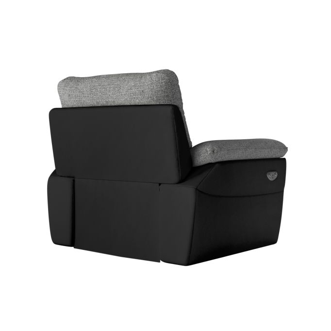 ROSS - Fauteuil de relaxation électrique en tissu et simili