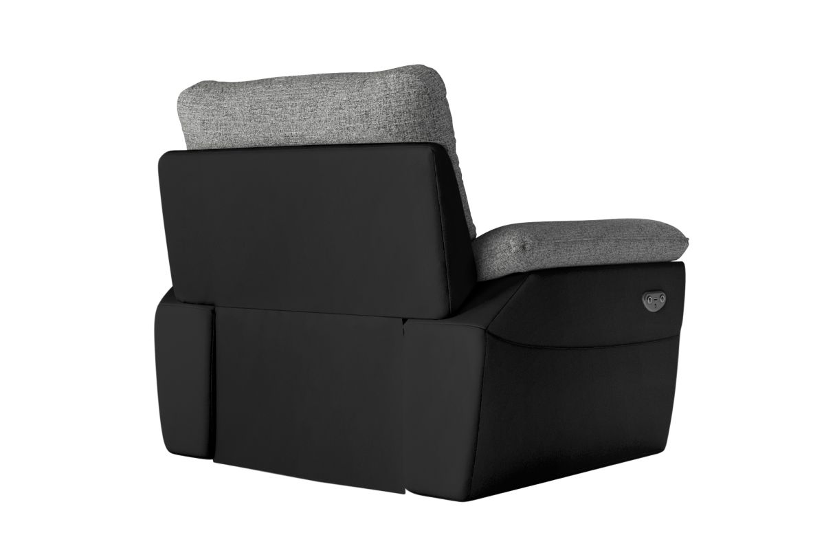 ROSS - Fauteuil de relaxation électrique en tissu et simili