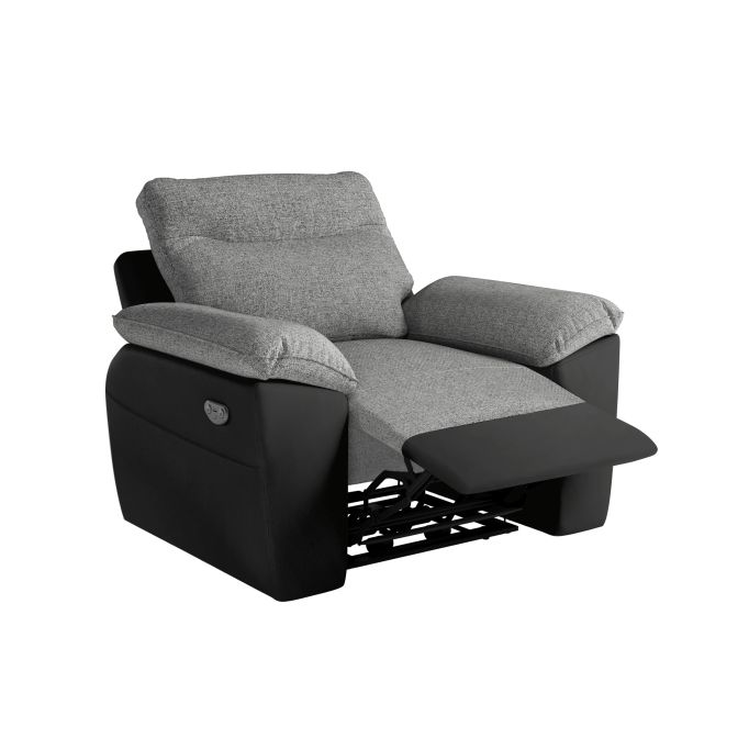 ROSS - Fauteuil de relaxation électrique en tissu et simili