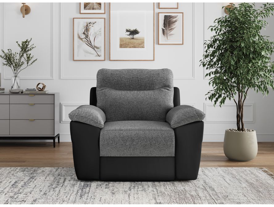 ROSS - Fauteuil de relaxation électrique en tissu et simili