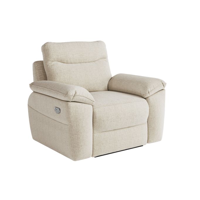 ROSS - Fauteuil de relaxation électrique en tissu texturé 3D