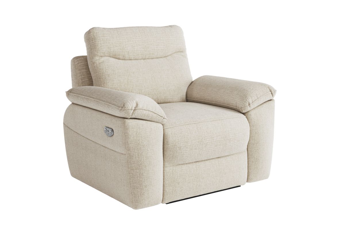 ROSS - Fauteuil de relaxation électrique en tissu texturé 3D