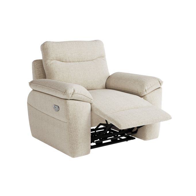 ROSS - Fauteuil de relaxation électrique en tissu texturé 3D