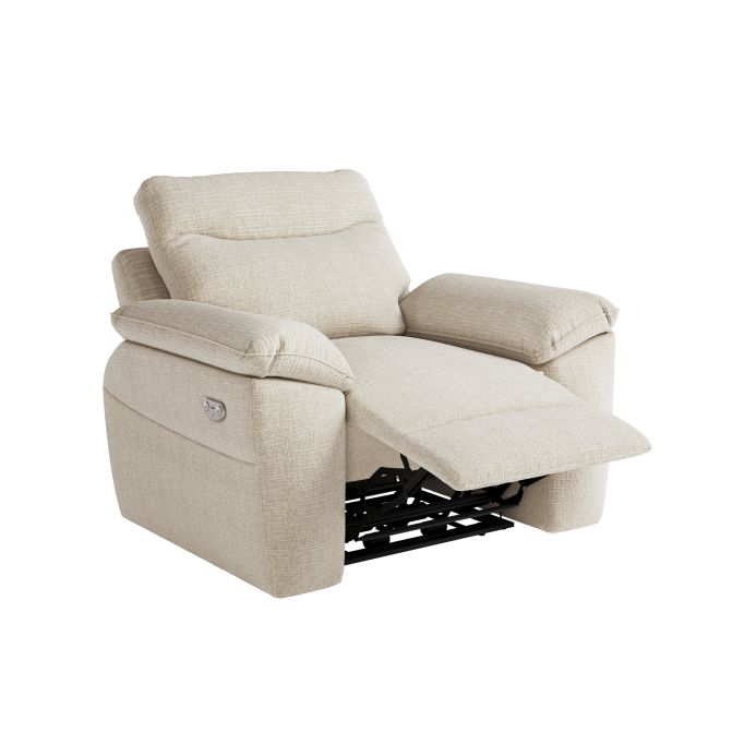 ROSS - Fauteuil de relaxation électrique en tissu texturé 3D