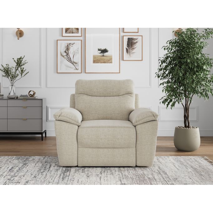 ROSS - Fauteuil de relaxation électrique en tissu texturé 3D