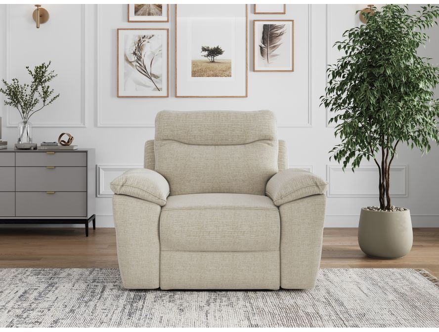 ROSS - Fauteuil de relaxation électrique en tissu texturé 3D