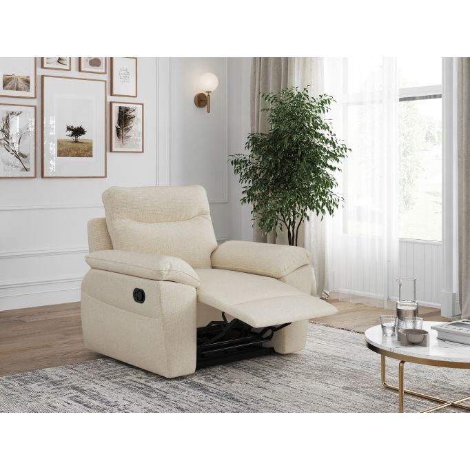 ROSS - Fauteuil de relaxation manuel en tissu