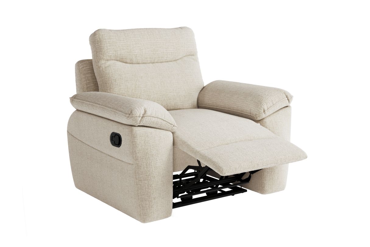 ROSS - Fauteuil de relaxation manuel en tissu texturé 3D