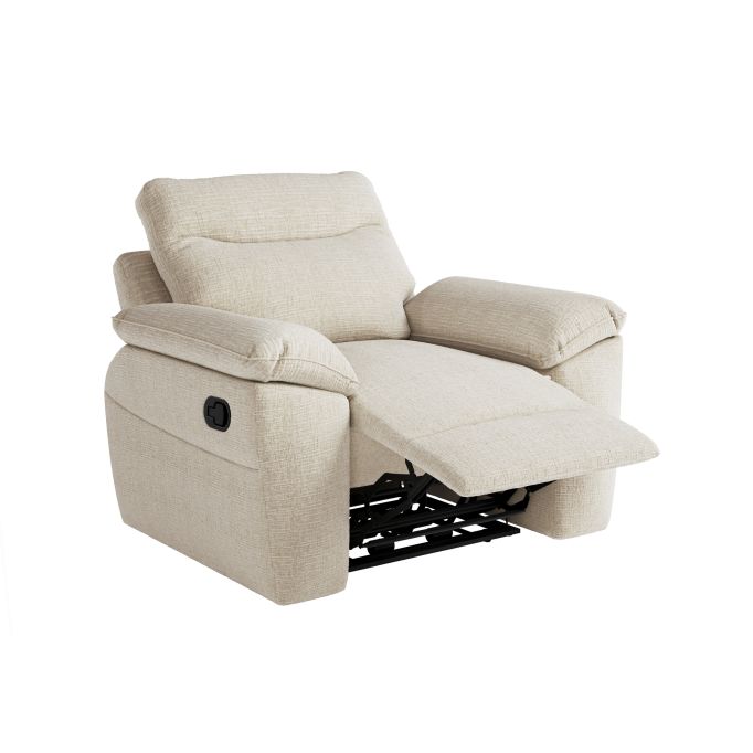 ROSS - Fauteuil de relaxation manuel en tissu texturé 3D