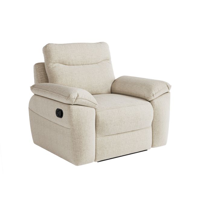 ROSS - Fauteuil de relaxation manuel en tissu texturé 3D