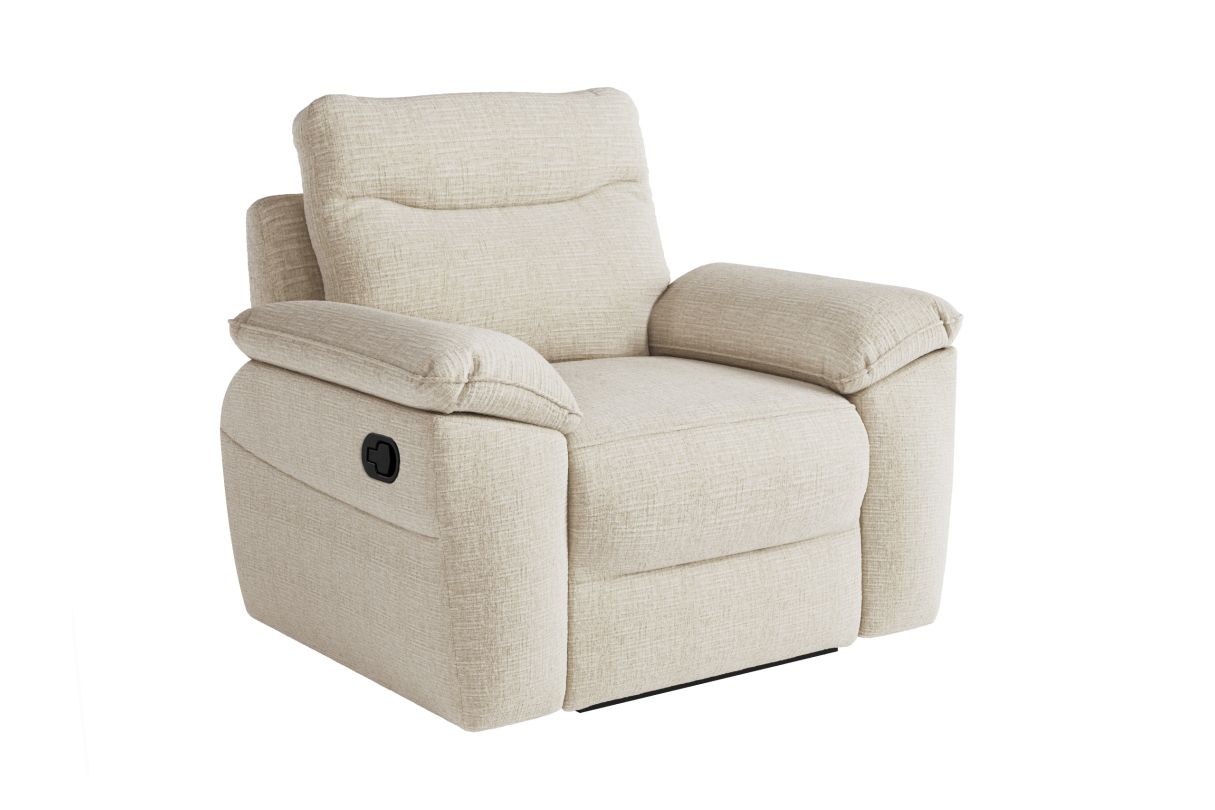 ROSS - Fauteuil de relaxation manuel en tissu texturé 3D