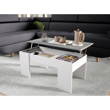 Table basse avec plateau relevable