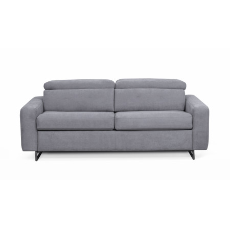 MINA - Canapé convertible système couchage express 3 places en tissu