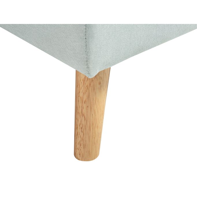 ARTIK - Canapé d'angle 4 places convertible et réversible au style scandinave avec coffre en tissu