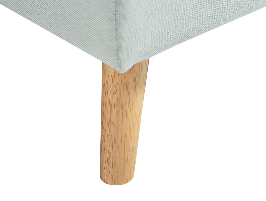 ARTIK - Canapé d'angle 4 places convertible et réversible au style scandinave avec coffre en tissu