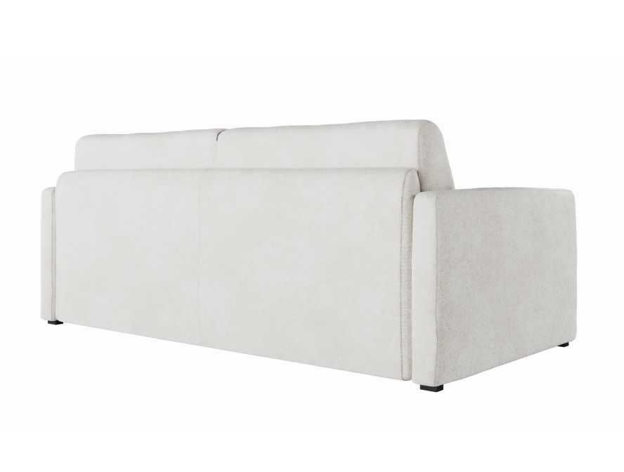 Canapé convertible système couchage express 3 places en tissu bouclettes