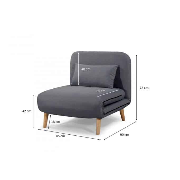 BZ - Banquette scandinave 1 place convertible