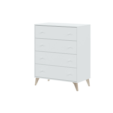 Commode scandinave 4 tiroirs L77,5 cm