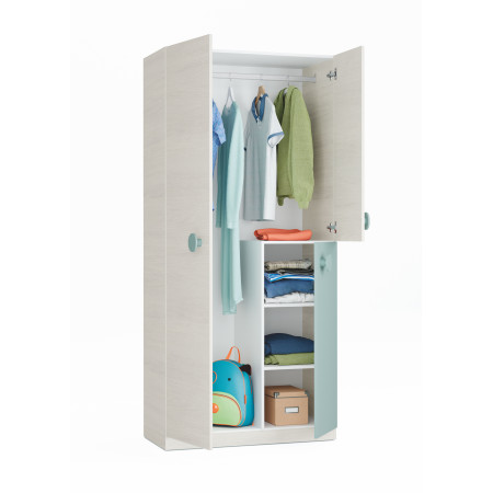 Armoire enfant 3 portes L90 x H200 cm