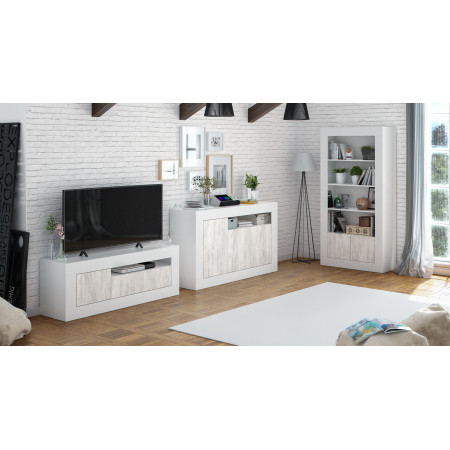 Meuble TV Design 3 portes  L139 cm