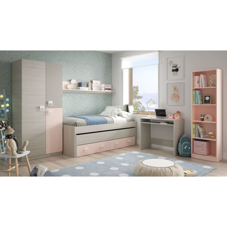 Armoire penderie enfant 3 portes L90 x H200 cm